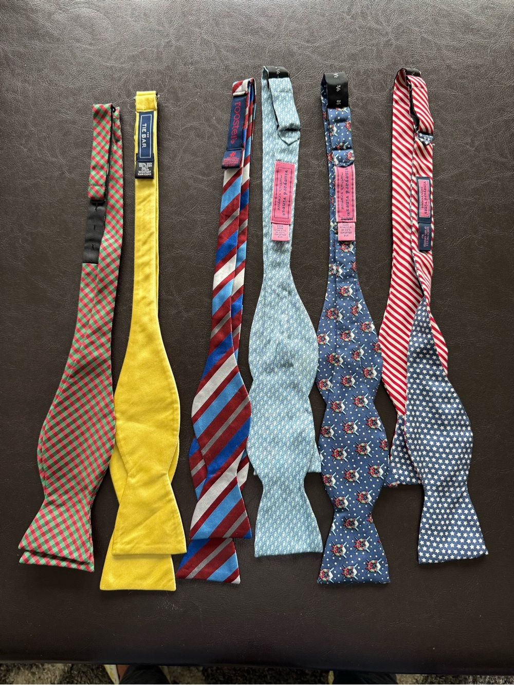 Assorted Patterned Self-Tie Bow Ties - Multiple Colors